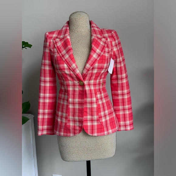 NWOT Smythe
Duchess Patch Pocket Plaid Blazer Size 4 $795 - Picture 6 of 7